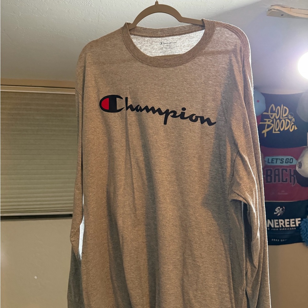 Champion gray Long Sleeve Tee
